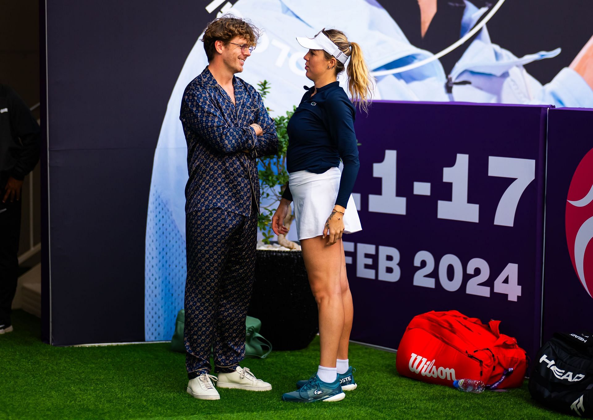Pavlyuchenkova and her boyfriend at the Qatar TotalEnergies Open - Day 6 - Source: Getty